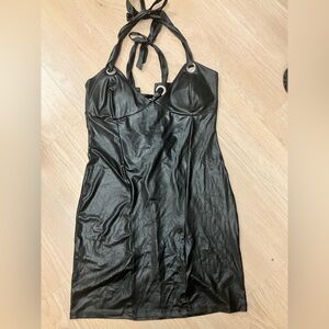 Gently used size large pleather dress